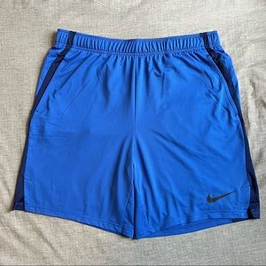 NIKE Standard Dry-FIT Training Shorts - Blue, Size L